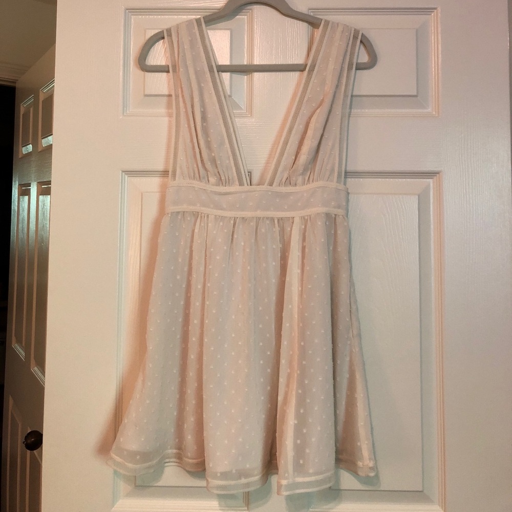 Revolve - Brand New Isaac Cream Dress